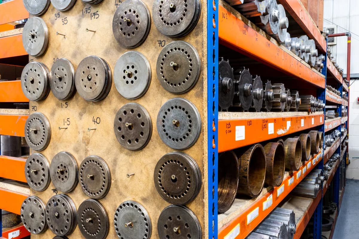 Finished bearing stock in Exalto's Derby stores