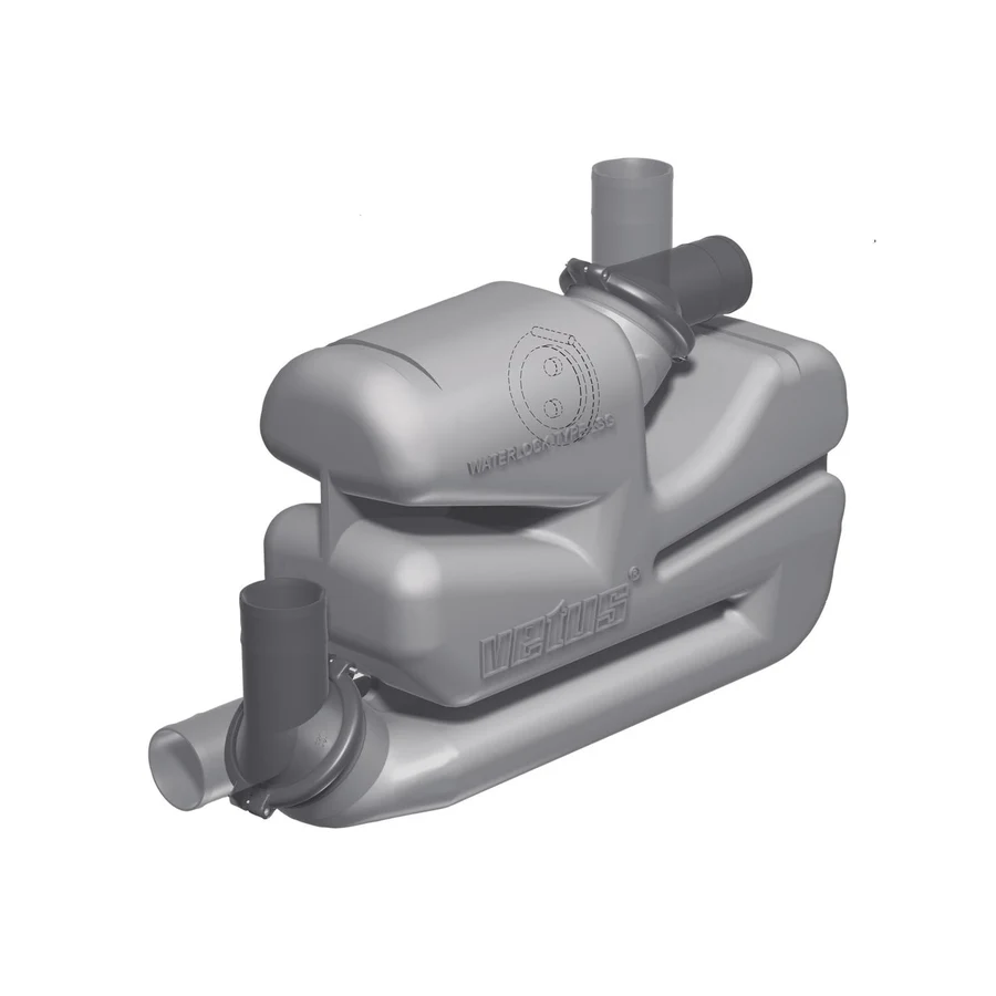 Vetus LSG waterlock with non-return valve