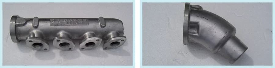 Savage cast aluminium water-cooled exhaust manifold and elbow